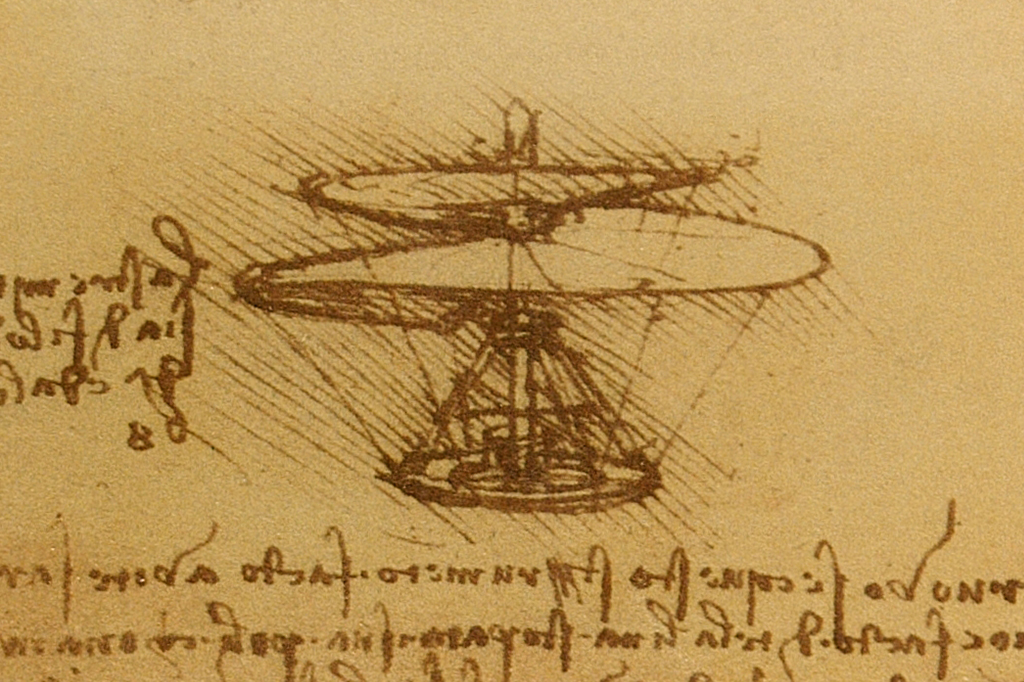 Design de da Vinci de 500 anos pode deixar drones mais silenciosos