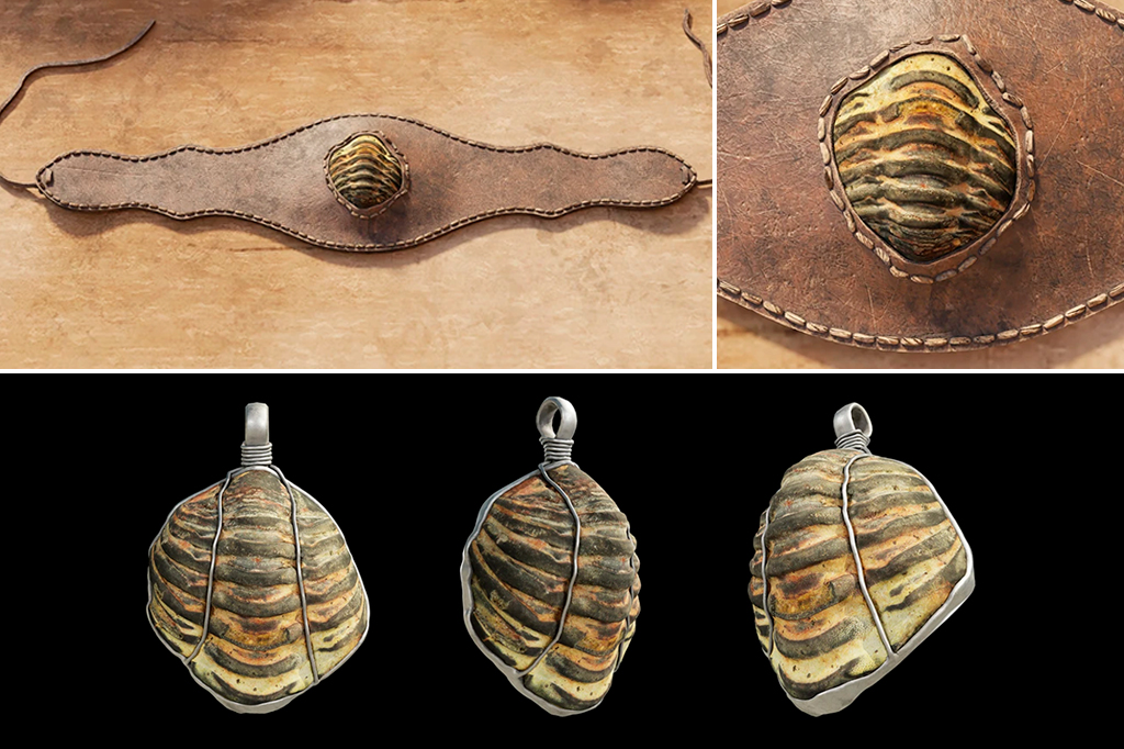 Romanos usavam fóssil de animal extinto há 250 milhões de anos como joia