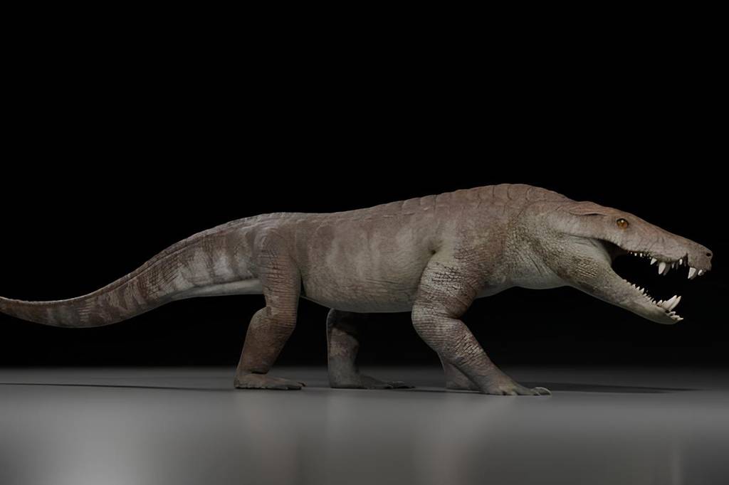 Crocodilo pré-histórico brigava com dinossauros por presas – e provavelmente vencia