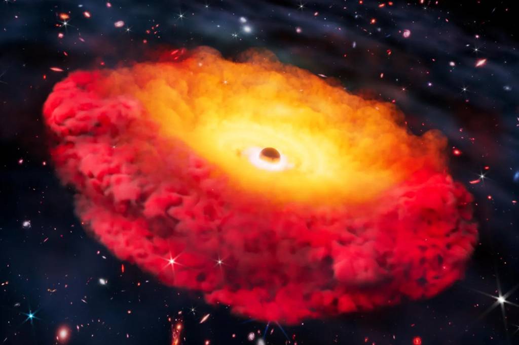 Cientistas descobrem buraco negro mais antigo conhecido, de 500 milhões de anos após o Big Bang