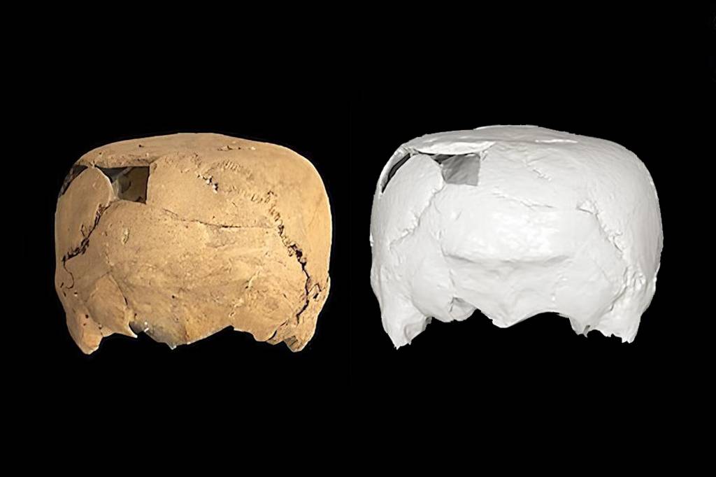 Crânio humano em forma de cubo de 1.400 anos é encontrado no México