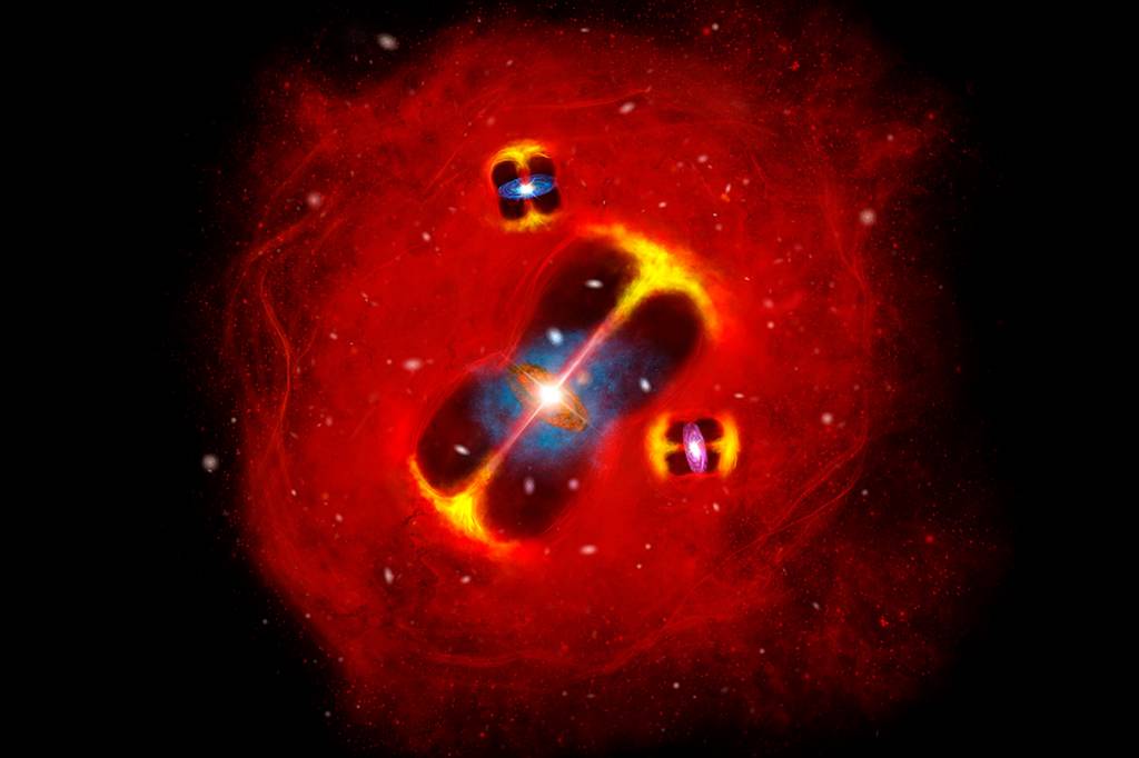 Um aglomerado de galáxias do começo do universo pode virar nossos modelos cosmológicos do avesso