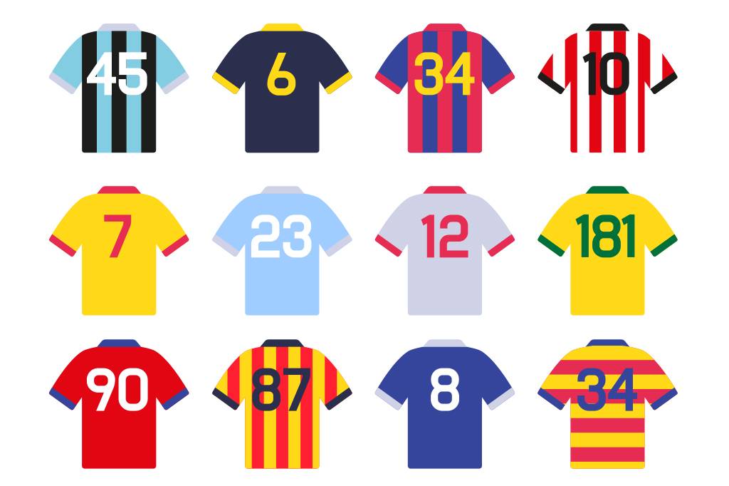 O número na camisa dos times de futebol pode ter mais de dois dígitos?
