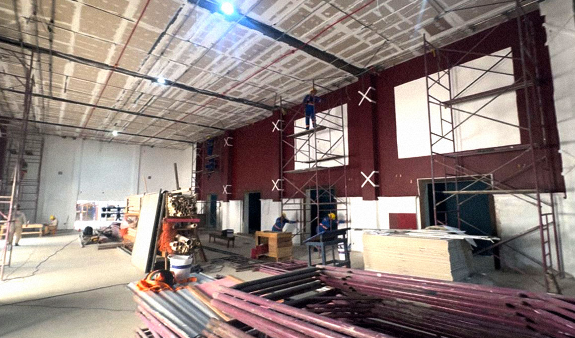 Obras de restaura&ccedil;&atilde;o no Cine Olympia, em Bel&eacute;m.