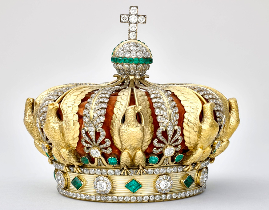 Fotogrfia da coroa da Imperatriz Eug&ecirc;nia.