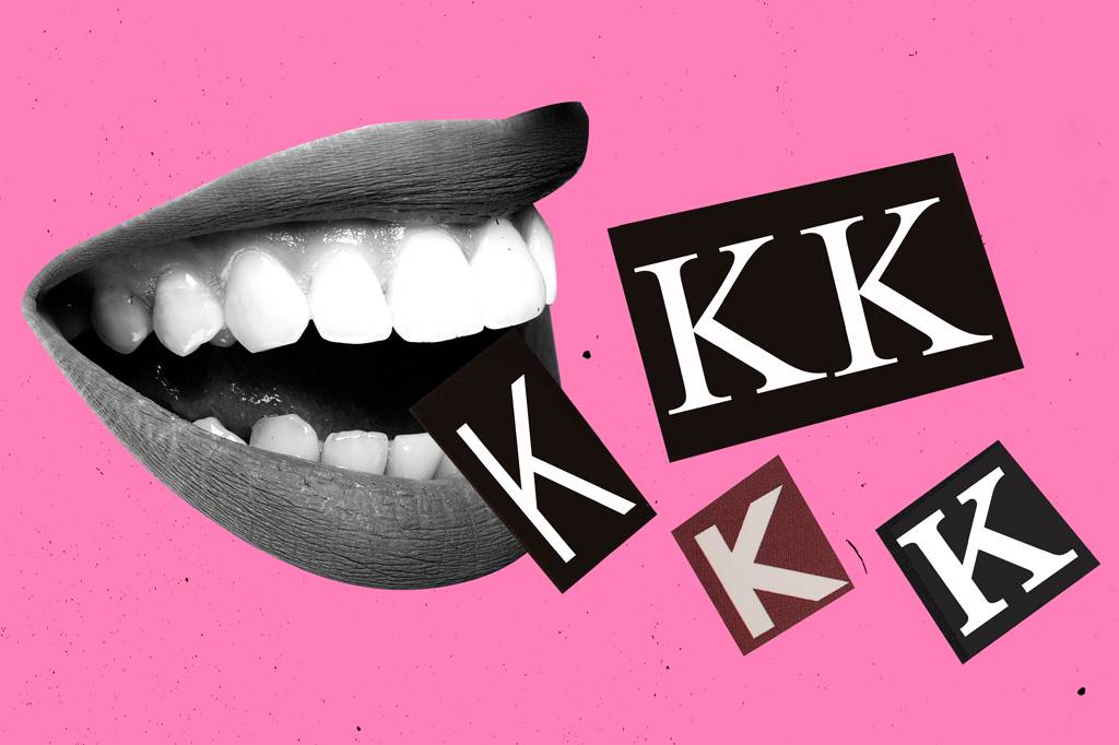 Por que a letra “k” é usada para mandar risadas?