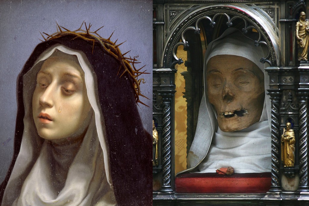Quais santos católicos possuem partes do corpo preservadas? E onde estão esses pedaços?